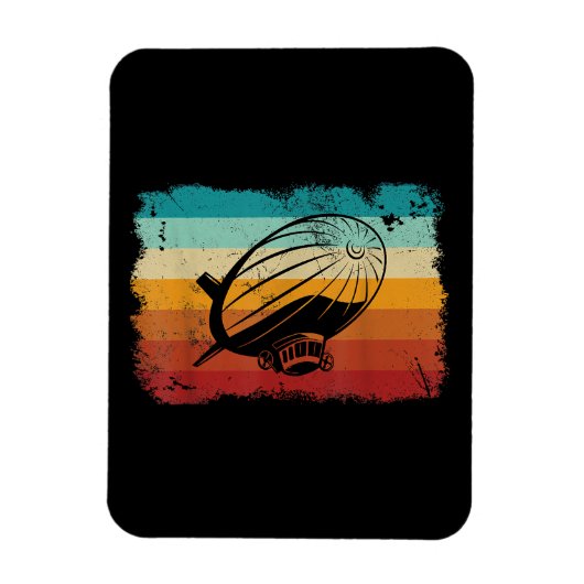 Retro Zeppelin luchtschip Zepplin L Magneet (Verticaal)