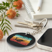 Retro Zeppelin luchtschip Zepplin L Sleutelhanger (Voorkant Rechts)