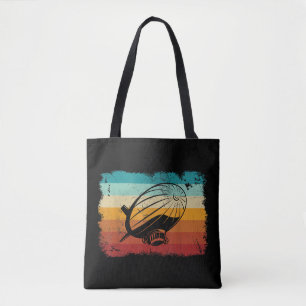 Retro  Zeppelin luchtschip Zepplin L Tote Bag