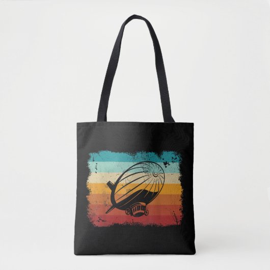 Retro Zeppelin luchtschip Zepplin L Tote Bag (Voorkant)