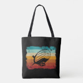 Retro Zeppelin luchtschip Zepplin L Tote Bag (Achterkant)