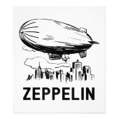  Retro Zeppelin - Verdeelbare schets Foto Afdruk (Voorkant)