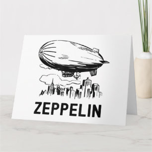  Retro Zeppelin - Verdeelbare schets Kaart