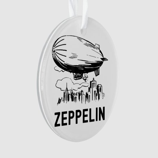 Retro Zeppelin - Verdeelbare schets Ornament (voorkant)