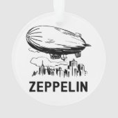  Retro Zeppelin - Verdeelbare schets Ornament (achterkant)