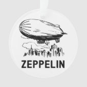 Retro Zeppelin - Verdeelbare schets Ornament (voorkant)