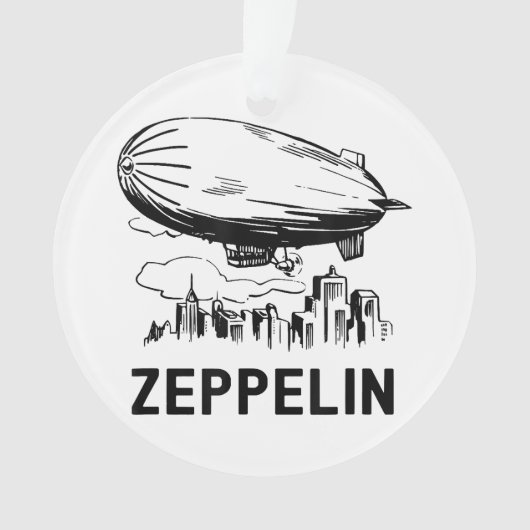  Retro Zeppelin - Verdeelbare schets Ornament (voorkant)