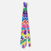 Retro, zestig, abstract stropdas (Voorkant)