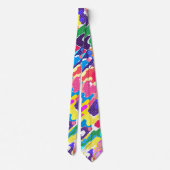 Retro, zestig, abstract stropdas (Achterkant)