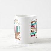 Retro zeven principes van Kwanzaa Koffiemok (Center)