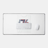 Retro Zeventien 76 Patriottisch Vector T-shirt Ont Bureaumat (Keyboard & Muis)
