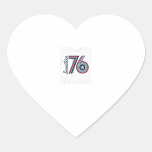 Retro Zeventien 76 Patriottisch Vector T-Shirt Ont Hart Sticker