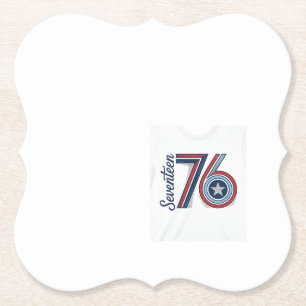 Retro Zeventien 76 Patriottisch Vector T-shirt Ont Kartonnen Onderzetters