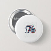 Retro Zeventien 76 Patriottisch Vector T-shirt Ont Ronde Button 5,7 Cm (Voorkant /achterkant)