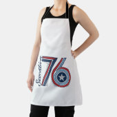 Retro Zeventien 76 Patriottisch Vector T-shirt Ont Schort (Insitu)