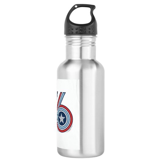 Retro Zeventien 76 Patriottisch Vector T-shirt Ont Waterfles (Voorkant)