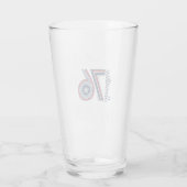 Retro Zeventien 76 Patriottische Vector T-shirt On Glas (Achterkant)