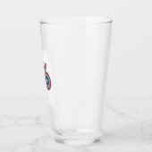 Retro Zeventien 76 Patriottische Vector T-shirt On Glas (Links)