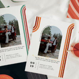 Retro Zeventig | Boog Foto Bewaar de Datum Save The Date