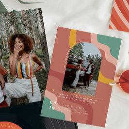 Retro Zeventig | Boog Foto Bewaar de Datum Save The Date
