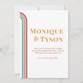 Retro Zeventiger jaren | Stoffelijk Roos Terra Cot Kaart (Voorkant)