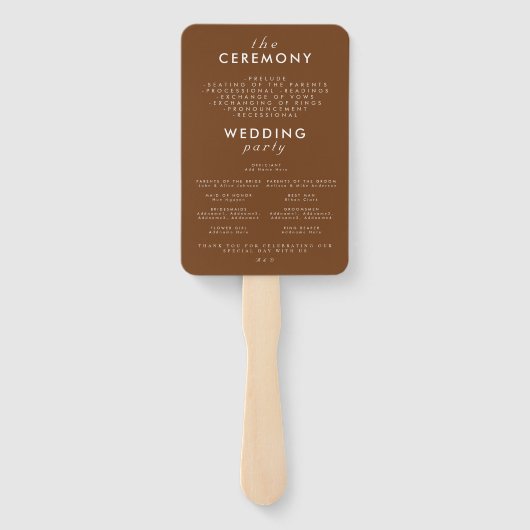 Retro Zeventiger Regenboog & 70s Typografie Trouw  Handwaaier (Achterkant)