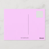 Retro zeventijds vredesliefdesmuziek briefkaart (Achterkant)