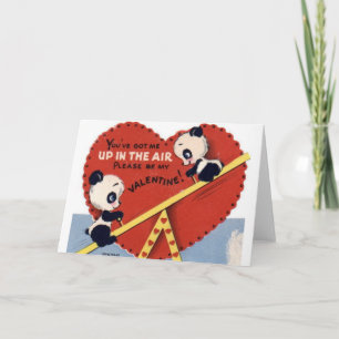 Retro zie de Panda van de Zaag de Kaart van de