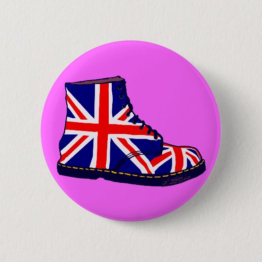 Retro ziet eruit als britse pop ronde button 5,7 cm (Voorkant)