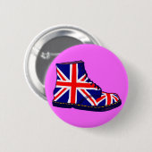 Retro ziet eruit als britse pop ronde button 5,7 cm (Voorkant /achterkant)