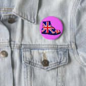 Retro ziet eruit als britse pop ronde button 5,7 cm (In situ)