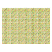 Retro Zig-Zag Sinaasappel & Groene Chevron Tafelkleed (Voorkant (Horizontaal))
