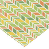 Retro Zig-Zag Sinaasappel & Groene Chevron Tafelkleed (Gekanteld)
