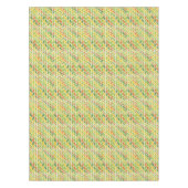 Retro Zig-Zag Sinaasappel & Groene Chevron Tafelkleed (Voorkant)