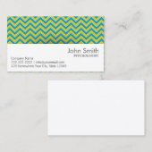 Retro Zigzag Psycholoog Visitekaartje (Voorkant / Achterkant)