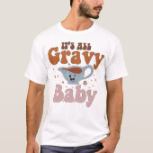 Retro zijn alle jus Baby Herfst Thanksgiving T-shirt (Voorkant)