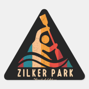 Retro Zilker Park Kajakken Sticker
