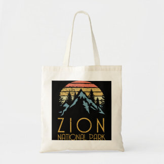 Retro Zion Nationaal Park Tote Bag