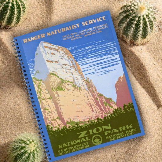  Retro Zion National Park reizen Notitieboek