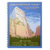  Retro Zion National Park reizen Notitieboek (Voorkant)