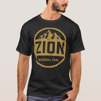 Retro Zion National Park Utah Berg Vrouwen Mannen T-shirt