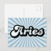 Retro Zodiac Aries Briefkaart (Voorkant / Achterkant)