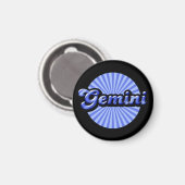 Retro Zodiac Gemini Magneet (Voorkant / Achterkant)