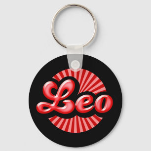 Retro Zodiac Leeuw Sleutelhanger