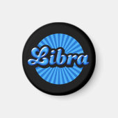 Retro Zodiac Libra Magneet (Voorkant)