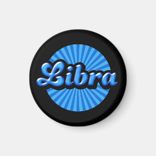 Retro Zodiac Libra Magneet