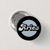 Retro Zodiac Ram Knop Ronde Button 3,2 Cm (Voorkant /achterkant)