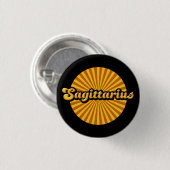 Retro Zodiac Sagittarius Pinback Button (Voorkant /achterkant)