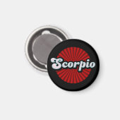 Retro Zodiac Schorpioen Magneet (Voorkant / Achterkant)