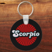 Retro Zodiac Schorpioen Sleutelhanger (Voorkant)